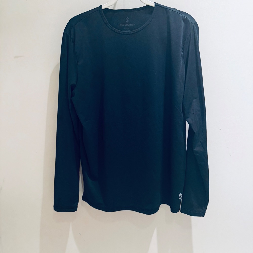 Free Country Long Sleeve Activewear Shirt Athletic Top Layering L